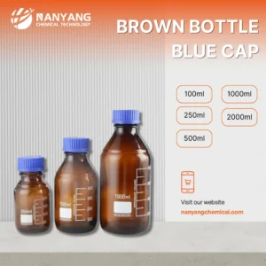 Brown Bottle Blue Cap
