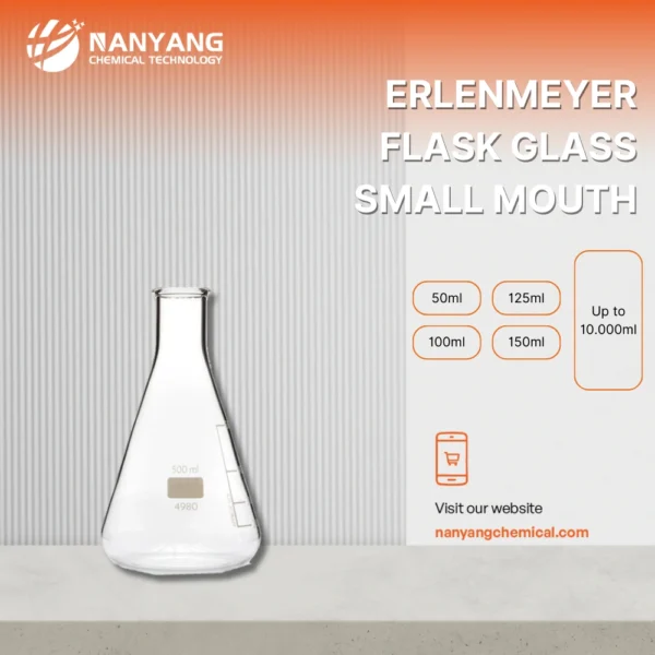 Erlenmeyer Flask Glass Small Mouth