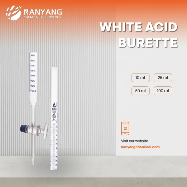 White Acid Burette